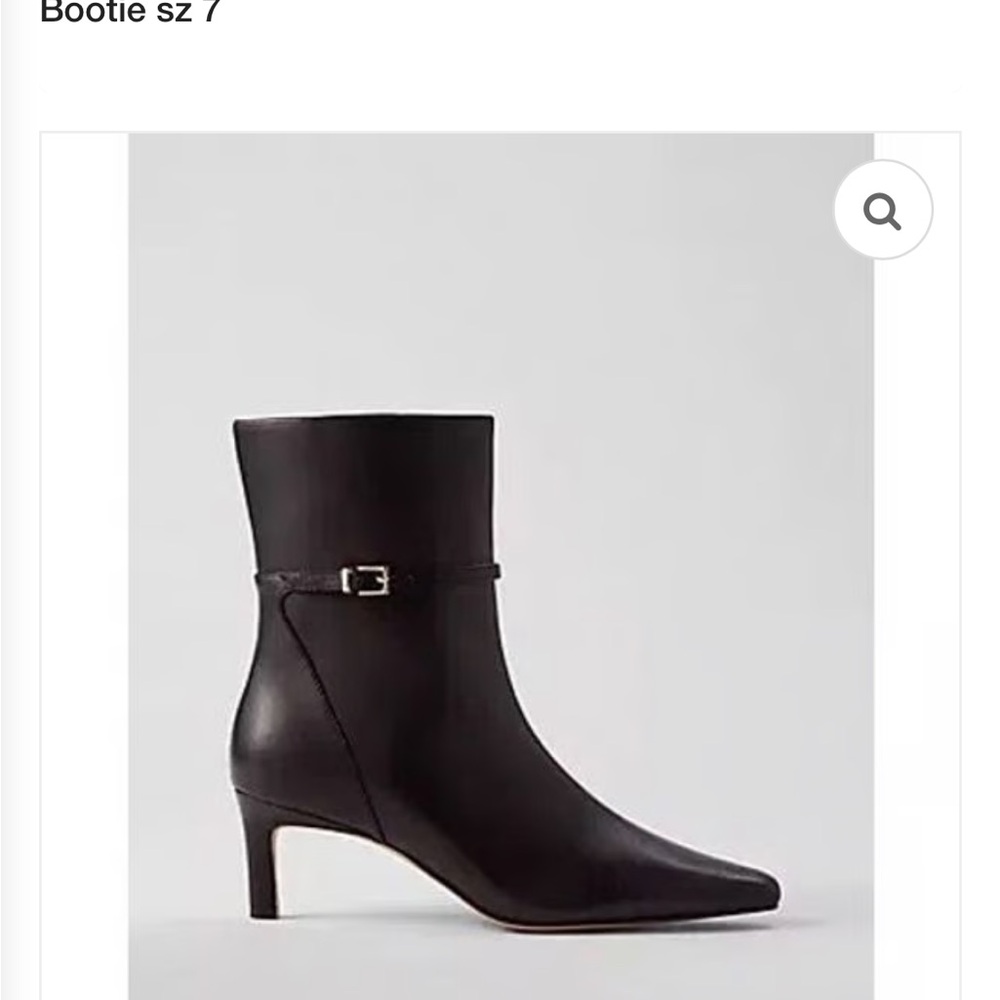 Ann Taylor Black Heeled Boots NWOT